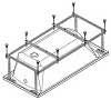 Монтажный комплект для ванны Santek Монако , Тенерифе 170x70 1.WH11.2.421 - Gidratop.ru изображение