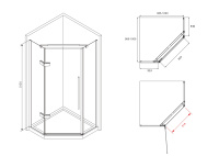 Душевой уголок ABBER Ewiges Wasser AG05100B - Gidratop.ru изображение