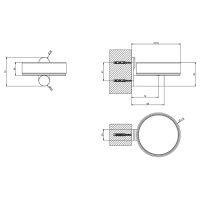 GESSI 316 мыльница настенная, цвет: черный/brushed black metal pvd - Gidratop.ru изображение