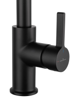 Смеситель для кухни c подключением фильтра WONZON & WOGHAND, Черный матовый (WW-88458008-MB) - Gidratop.ru изображение