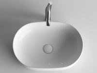 Умывальник чаша накладная овальная Element 600x415x135мм - Gidratop.ru изображение