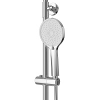 STYLUS-CD-01 Душевая стойка со смесителем, хром - Gidratop.ru изображение