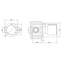 Gessi Emporio shower внешняя часть для запорного вентиля, цвет: Chrome - Gidratop.ru изображение