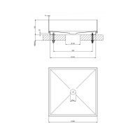 GESSI 316 раковина 400x400 мм., для установки на столешницу, без перелива, нержавеющая сталь, цвет черный матовый - Gidratop.ru изображение