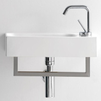 Раковина 45х25 см, 1 отв., цвет: белый - Gidratop.ru изображение