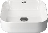 Умывальник чаша ELEMENT накладная квадратная 400x400x135мм - Gidratop.ru изображение