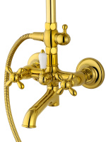 Душевая система WONZON & WOGHAND RETRO, Глянцевое золото (WW-88739020-PG) - Gidratop.ru изображение