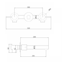 Смеситель ABBER Emotion AF88121NG скрытого монтажа для раковины, никель - Gidratop.ru изображение