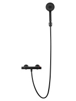 Смеситель для душа с термостатом WONZON & WOGHAND INN 5, Черный матовый (WW-B2005-A-MB) - Gidratop.ru изображение