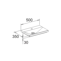 Раковина Keuco Royal Reflex 34091 315001, 50 см, 1 отверстие под смеситель, белый - Gidratop.ru изображение