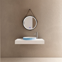 Раковина накладная ABBER Stein AS2604Blau голубая - Gidratop.ru изображение