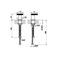 Gessi Anello рычаг удаленного управления, цвет: хром - Gidratop.ru изображение