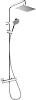 Душевая система Hansgrohe Vernis Shape Showerpipe 230 термостатическая (26319000) - Gidratop.ru изображение