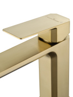 Смеситель для раковины WONZON & WOGHAND DIAMOND, Брашированное золото (WW-88139011-BG) - Gidratop.ru изображение