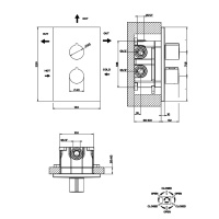 Gessi Emporio Via manzoni внешние части для термостатического смесителя на 3 позиции, цвет: Black XL - Gidratop.ru изображение