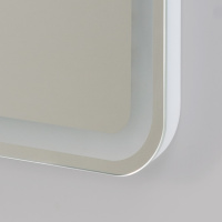 Зеркало с встроенным светильником и кнопочным выключателем SPC-MAR-900-800-LED-BTN, 12W, 220-240V, 900x30x800 - Gidratop.ru изображение