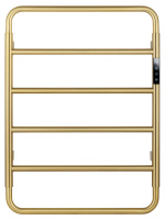 Полотенцесушитель электрический WONZON & WOGHAND WISMAR, Брашированное золото (WW-AL201-BG) - Gidratop.ru изображение