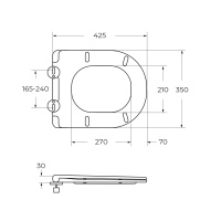 Крышка-сиденье CEZARES ECO CZR-2040-SC - Gidratop.ru изображение