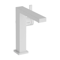 Смеситель для раковины Hansgrohe Tecturis E 73040700, с донным клапаном, цвет белый матовый - Gidratop.ru изображение