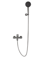 Смеситель для ванны с душем WONZON & WOGHAND TOR, Темный графит (WW-88037073-BGM) - Gidratop.ru изображение