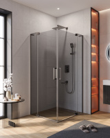 Душевой уголок CEZARES SLIDER-AH-2-70/80-90/100-GRIGIO-GM - Gidratop.ru изображение