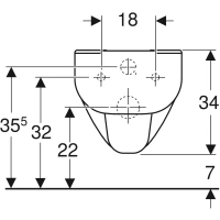 Подвесной унитаз Geberit Renova Nr.1 203045000, с подушкой на сидение - Gidratop.ru изображение