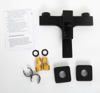 LUCE Смеситель для ванны и душа, чёрный LUC-VAS-NERO - Gidratop.ru изображение