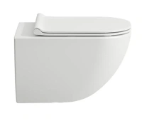 Подвесной унитаз Laufen Basal 8.66E1.0.000.000.1 Combipack безободковый, крышка микролифт, крепление Easyfit, белый - Gidratop.ru изображение