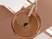 Умывальник чаша накладная круглая (цвет бежевый) Cristal 360x360x112мм - Gidratop.ru изображение