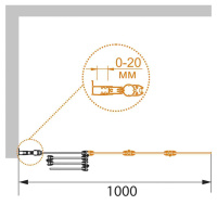 шторка на ванну CEZARES PRATICO-V-4-100/140-P-Cr-L - Gidratop.ru изображение