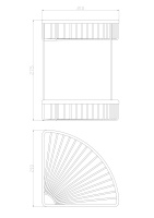 Полка для ванной 2-х ярусная WONZON & WOGHAND, Хром (WW-4128-CR) - Gidratop.ru изображение