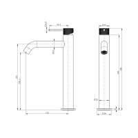 Смеситель для раковины высокий WONZON & WOGHAND, Хром (WW-H1062-CR) - Gidratop.ru изображение