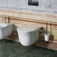 Подвесной унитаз Laufen New Classic 8.2085.1.400.000.1 37 x 53 x 35 см, безободковый, белый - Gidratop.ru изображение