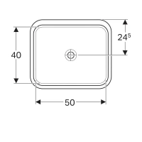 Раковина Geberit Variform 500.766.01.2, 58 x 49 см, белая - Gidratop.ru изображение