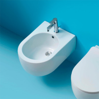 биде подвесное 50х36см, с 1отв под смеситель, цвет: белый - Gidratop.ru изображение