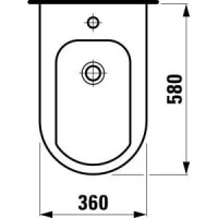 Биде Laufen Living 3043.1 подвесное - Gidratop.ru изображение