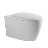 Комплект ABBER подвесной унитаз Bequem AC1107P белый с импульсным смывом с инсталляцией AC0101P - Gidratop.ru изображение