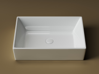 Умывальник чаша накладная прямоугольная Element 590x390x160мм - Gidratop.ru изображение
