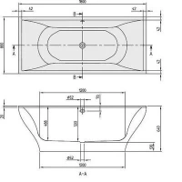 Ванна Villeroy&Boch La Belle UBQ180LAB2PDV, 180 x 80 см, alpin / star white - Gidratop.ru изображение
