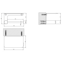 GESSI Rilievo держатель туалетной бумаги с крышкой, цвет: хром - Gidratop.ru изображение