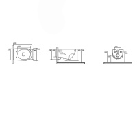 Унитаз подвесной,безободковый,55х36.5см, с сиденьем, цвет: белый - Gidratop.ru изображение