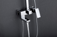 Душевая стойка ABBER Daheim AF8216L с изливом, хром - Gidratop.ru изображение