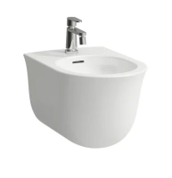 Биде Laufen New Classic 8.3085.1.757.302.1 37 х 53 x 34 см, подвесное, 1 отверстие, белый матовый - Gidratop.ru изображение