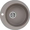 Мойка кухонная Акватон Иверия круглая 480мм серый шелк 1A711032IV250 - Gidratop.ru изображение