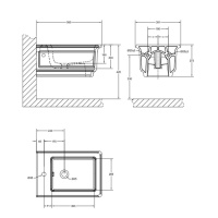Gessi Eleganza биде подвесное с 1 отверстием под смеситель, с сифоном, цвет: белый - Gidratop.ru изображение